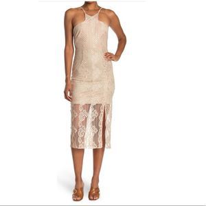 NSR Evie Cross Bodice Lace Dress NWT!